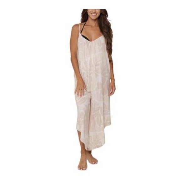 J Valdi Swim One-piece Sleeveless Pocket Jumpsuit Swimwear Cover-up Malibu XL - Picture 4 of 4
